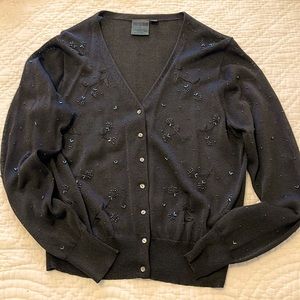 Country Road Australia beaded black cardigan
